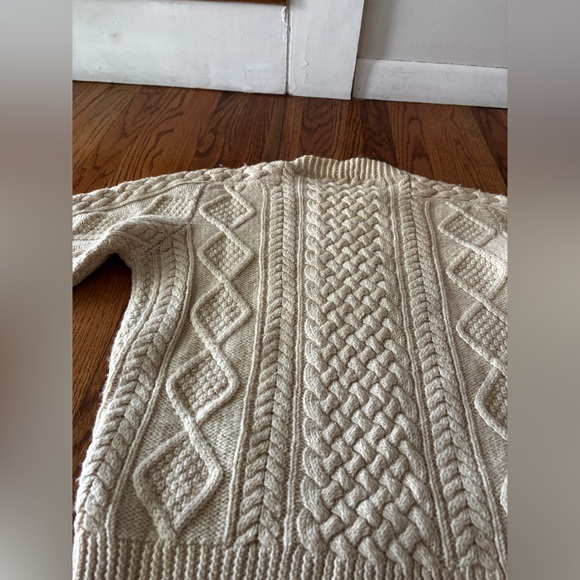 Fisherman Wool Sweater by Deans of Scotland - Vintage - Womens Medium - Picture 9 of 9